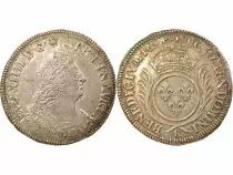 France Louis XIV - 1/2 Ecu Argent aux Palmes - 1694 K Bordeaux, Réformé