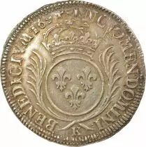 France Louis XIV - 1/2 Ecu Argent aux Palmes - 1694 K Bordeaux, Réformé