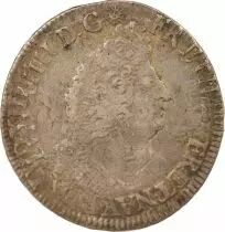 France Louis XIV - 1/2 Ecu Argent aux Palmes -1693 T Nantes, réformé