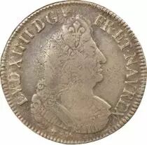 France Louis XIV - 1/2 Silver Ecu, with Palms - 1693 N Montpellier