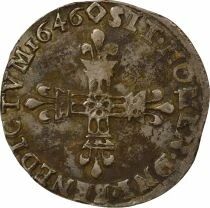 France Louis XIV - 1/4 Ecu Argent - 1646 T Nantes