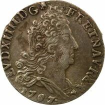 France Louis XIV - 10 Silver Sols with insignia - 1707 T Nantes