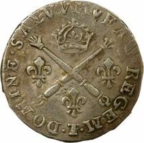 France Louis XIV - 10 Sols Argent aux Insignes - 1707 T Nantes