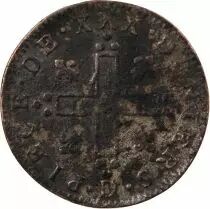 France Louis XIV - 30 Deniers Aux 2 L Couronnés, Dits Mousquetaire - 1712 D Lyon