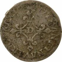 France Louis XIV - 4 Silver Sols of the Contractors - 1677 D Vimy