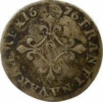 France Louis XIV - 4 Sols Argent des Traitants - 1676 D Vimy