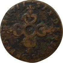 France Louis XIV - 6 Deniers Dardenne - 1711 N Montpellier