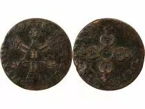 France Louis XIV - 6 Deniers Dits \ Dardenne\  1710 H La Rochelle