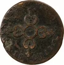 France Louis XIV - 6 Deniers Dits \ Dardenne\  1710 H La Rochelle