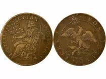 France Louis XIV - Copper Token, Justice