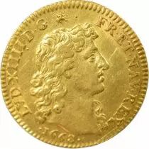 France Louis XIV - Gold Louis, with Eight L - 1668 A Paris