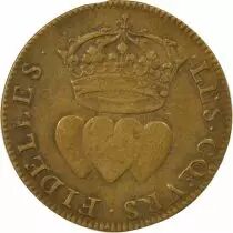 France Louis XIV - Jeton Laiton, Coeurs Fidèles