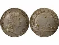 France Louis XIV - Jeton Laiton Argenté, La Vigilance