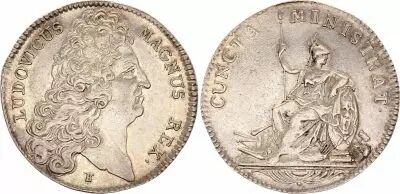 France Louis XIV - Le Roi Soleil - 1712 - Silver