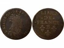 France Louis XIV - Liard, Young Bust - 1657 B Acquigny
