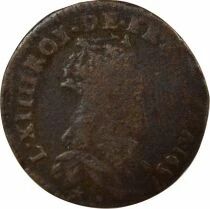 France Louis XIV - Liard, Young Bust - 1657 B Acquigny