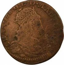 France Louis XIV - Liard with Juvenile Bust - 1656 A Corbeil