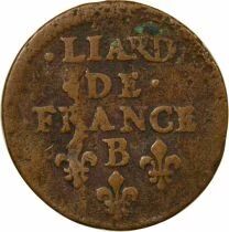 France Louis XIV - Liard with Juvenile Bust - 1656 B * Pont de l\'Arche