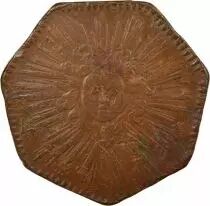 France Louis XIV, Ball of the King\'s Comedians - Copper Token - 1716