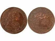 France Louis XIV, Cour Des Monnaies  Jeton Cuivre 1670