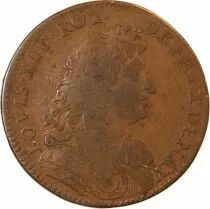 France Louis XIV, Paix De Ratisbonne  Jeton Cuivre