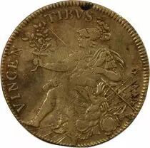 France Louis XIV Le Roi Soleil - Jeton Laiton - Mars