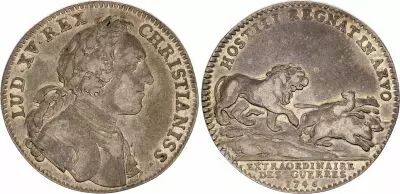 France Louis XV -  Extraordinaires des Guerres - 1746  - Silver