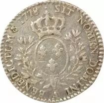 France Louis XV - 1/10 Silver Ecu, with Dressed up Bust- 1778 A Paris