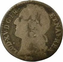 France Louis XV - 1/10 Silver Ecu, with Headband - 1751 A Paris