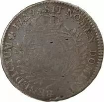 France Louis XV - 1/2 Ecu Argent Aux Branches D\'Olivier 1729 L Bayonne