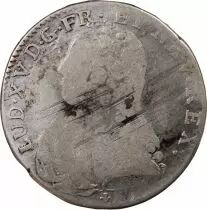 France Louis XV - 1/2 Ecu Aux Branches D\'Olivier 1729 K Bordeaux