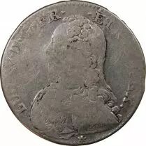 France Louis XV - 1/2 Ecu Aux Branches D\'Olivier 1732 C Caen