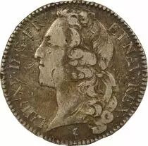 France Louis XV - 1/2 Silver Ecu, with Headband - 1746 W Lille