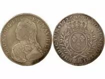 France Louis XV - 1/2 Silver Ecu with Dressed up Bust - 1726 B Rouen