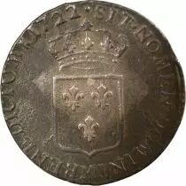 France Louis XV - 1/3 Ecu De France - 1722 M Toulouse