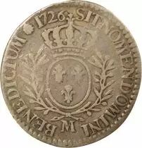 France Louis XV - 1/5 Ecu Argent, au Buste habillé - 1728 M Toulouse