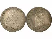 France Louis XV - 1/6 Ecu Argent, de France - 1721 M Toulouse, Réformé