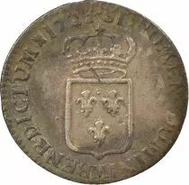 France Louis XV - 1/6 Ecu Argent, de France - 1721 M Toulouse, Réformé