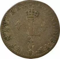 France Louis XV - Double Sol aux Deux L Couronnés - 1758 A Paris