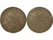 France Louis XV - Ecu Argent, à la Vieille Tête - 1771 D Lyon