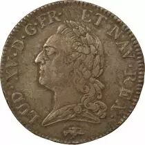 France Louis XV - Ecu Argent, à la Vieille Tête - 1771 D Lyon