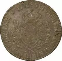 France Louis XV - Ecu Argent, à la Vieille Tête - 1771 D Lyon