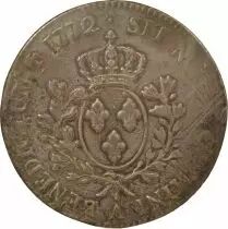 France Louis XV - Ecu Argent, à la Vieille Tête - 1772 A Paris