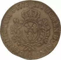 France Louis XV - Ecu Argent, à la Vieille Tête - 1773 L Bayonne