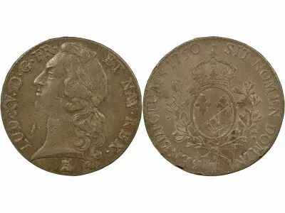 France Louis XV - Ecu Argent, au Bandeau - 1750 T Nantes