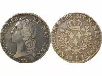 France Louis XV - Ecu Argent, au Bandeau - 1768 L Bayonne