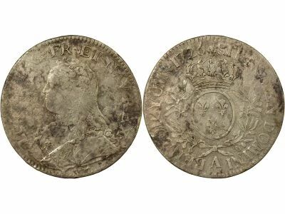 France Louis XV - Ecu Argent, au Buste habill� - 1726 A Paris