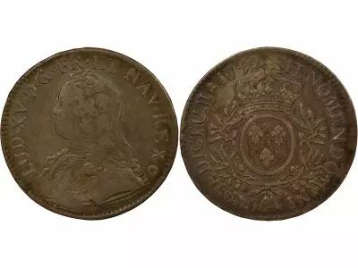 France Louis XV - Ecu Argent, au Buste Habill� - 1732/1 AA Metz