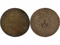 France Louis XV - Ecu Argent, au Buste Habillé - 1738 E Tours