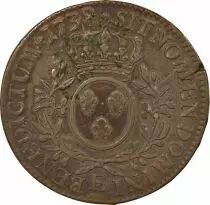 France Louis XV - Ecu Argent, au Buste Habillé - 1738 E Tours